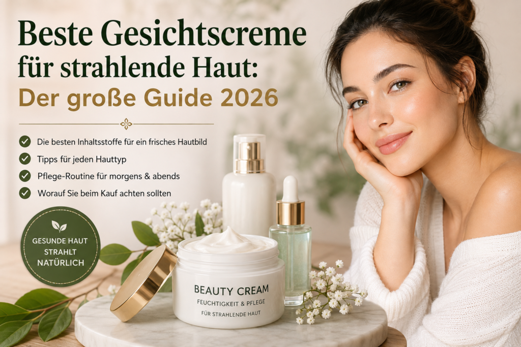 beste Gesichtscreme für strahlende Haut